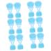 24 Pcs Rabbit Ears Facial Brush Silicone Face Silicone Face Scrubbers Facial Cleaning Pad Face Cleanser for Women Facial Cleansing Manual Miss Silica Gel Silicone Brush Light Bluex6pcs 7.5x7.5cmx6pcs