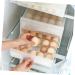 Hohopeti Serving Tray 2pcs Egg Storage Box Containers for Food Drawer Egg Container Kitchen Egg re-usable White 26x34x17cm - Buy Online on GoSupps.com