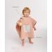 Molis & Co. Batheponcho for Kids (3-4 Years) - Striped Hooded Beach Towel & Bathrobe - Lightweight & Compact (Oeko-Tex 100) - Altrosa Color - Buy Online on GoSupps.com