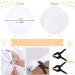 White Round Backdrop Cover 7.2x7.2ft White Circle Birthday Photo Photography Background for Party Baby Shower Wedding Decorations 7.2x7.2ft-Diameter White - Buy Online on GoSupps.com