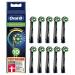 Oral-B CrossAction Black Edition Brush Heads with CleanMaximiser Bristles for Holistic Mouth Cleaning, Pack of 10 Black,green,yellow