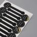 Happyupcity 20Sheets(200Pcs) Black Handmade Self Adhesive Evident Stickers Seals Sealing Lable Tamper Decorative Labels for Baking Craft Arts Food Food Retail Package - Buy Online on GoSupps.com