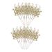 ABOOFAN 20pcs Christmas Imitation Berries Wreath Flower Garland Decor Christmas Berries Simulation Berries Branch Artificial Berry Branches Xmas Berries Christmas Tree Foam Accessories Golden 19X5X5CM