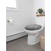 LuxUrux Toilet Lid Cover - Extra-Soft Plush Seat Washable Shaggy Microfiber Standard Lid Cover for Bathroom - Light Grey (18 x 18'') - Buy Online on GoSupps.com