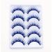 5 Pairs Blue Shiny Rhinestone False Eyelashes 3D Thick Long Fake Eyelashes for Women and Girls Party Stage Dance Makeup Masquerade - Buy Online on GoSupps.com