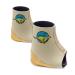 Tuli’s Cheetah Heel Cup with Compression Sleeve for Sever’s Disease and Heel Pain for Gymnasts and Dancers, Fitted Youth Small, 1 Pair Small (1 Pair)