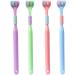 4pcs 3-Sided Toothbrush Set | Complete Dental Care & Tongue Cleaning | International Shipping - Buy Online on GoSupps.com