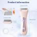 Buqikma Bikini Razors for Women - 3 in 1 Electric Shaver & Bikini Trimmer IPX7 Waterproof Painless Hair Removal for Legs & Arms - Pink - Buy Online on GoSupps.com