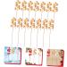 DECHOUS 40 Pcs Christmas Fruit Winter Christmas Tree Decorations Berry Stems Christmas Red Berries Branches Home Decor Christmas Tree Fake Berry Red Fruit Skewers Household Foam Goldenx2pcs 17x3cmx2pcs - Buy Online on GoSupps.com