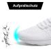 Buy ZDFQLGV Women's White Sports Shoes - Comfortable Slip-On Tennis Running & Hiking Footwear | Light & Breathable Fitness Shoes - EU 38 - Buy Online on GoSupps.com