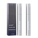 Curling eyelash wand mascara iron brush mascara waterproof makeup wand powerful metal small tube mascara washable ultra-slim metal mascara brushless mascara (Black-2pc)