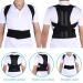 Men Adjustable Posture Corrector Strap Shoulder Lumbar Waist Spine Brace Pain Relief Posture Pedic Belt Black - Buy Online on GoSupps.com
