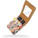 Travel Lipstick Organizer Case - Portable Makeup Bag with Mirror | Abstract Mandala Flowers Design - Buy Online on GoSupps.com