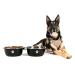 Podinor Dog Water Bowls for Large Dogs - Stainless Steel Dog Food Bowl with 1.3 Gallon High Capacity for Big Giant Dogs (2 Pack) Black - 2 Pack