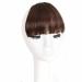 Bangs Clip in Bangs-Fake Bangs Hair Clip Dark Brown Clip on Bangs Real Human Hair Air Curtain Bangs for Women Clips Bangs Hair Extensions Fringe Curved Bangs for Women Curved Bangs for Daily Wear ( T1B/33/27