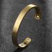 Kejing Jewelry Men's Magnetic Bracelet Open Bracelet Wrist Cuff Tape Couple Couple (Color : Damen-Gold) - Buy Online on GoSupps.com