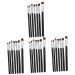 FOMIYES 28 Pcs Eye Makeup Eyeshadow Wood Portable Eyeliner Brush Eye Shadow Brush
