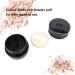 Vintage Rose Powder Quaste & Container - Anggrek Loose Makeup Dispenser Box - Black Cosmetic Bag - Buy Online on GoSupps.com