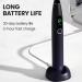 Oclean X Pro Electric Toothbrush - 84,000 Movements/min, LCD Touch Screen, 2H Fast Charge, 30 Days Battery, 3 Modes, 32 Intensities, Smart Timer - Black Purple - Buy Online on GoSupps.com