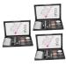 MAGICLULU 3 Sets Eyebrow Powder Set Eyebrow Brush Eyeow Mp Pe Long Lasting Eyebrow Powder Miss Makeup Brush