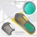 YURRUON Sports Gel Insoles for Flat Feet - Arch Support & Shock Absorption Pads for Men & Women (Size 8-12 - Buy Online on GoSupps.com