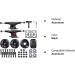Jizmo Skateboard Trucks & Wheels Combo Starter Set | Fits 7.75-8.25 Deck | 52mm Wheels & ABEC-11 Bearings | Includes Tool, Pads & Hardware - Buy Online on GoSupps.com