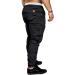 2023 Men's Streetwear Pants - Loose Casual Overalls & Hipster Sport Corset Long Pants in Black - Buy Online on GoSupps.com