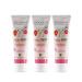 Logodent children toothed strawberry (3x50 ml) natural combination of active ingredients from strawberry aroma and organic family organic toothpaste vegan fluoride-free natural cosmetics