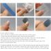 Handmade Wear Nail Summer Candy Color Solid Color Short Finished Blue Nail Patch Reusable Detachable(XS) - Buy Online on GoSupps.com