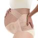 MDHAND Pregnancy Support Belt 3 in 1 Maternity Belt Lumbar Back Support Waist Maternity Belly Bands & Support Relieve Back Hip M Darkcomplexion