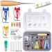 Fabric Bia Tape Maker Set, Neo LOONS Sewing Fabric Bias Tape Maker Tool Kit with Binder Foot, 6MM 12MM 18MM 25MM 4 Sizes DIY Patchwork Sewing Accessories Tools Set for Quilt Binding Bias Tape Maker Set-N2