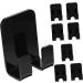 Uonlytech 24 STK Bathroom Hook Set - Black Acrylic Towel & Shower Curtain Hangers | Door Mounted Clothes Hook Rack 6x4.5x2.8cm - Buy Online on GoSupps.com