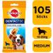 Pedigree DentaStix Daily Dental Chews Medium Dog 10-25kg 105 Sticks - Buy Online on GoSupps.com