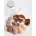 HealthyMoov Makeup Sponge Set (14 Pieces) with 7 Puffs and 7 Sponges Brown with Storage Box - Buy Online on GoSupps.com