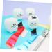 Frcolor 20STK Soft Denture Brushes - Multi-Functional Mini Toothbrushes for False Teeth Cleaning | Double Head Personal Prosthesis Brush | 5 Color Options - Buy Online on GoSupps.com
