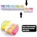 Portable Weekly Pill Dispenser & Organizer with Detachable Pill Box - 2 Times a Day Reminder for Vitamins/Fish Oil - Easy-to-Carry Pill Case - Buy Online on GoSupps.com