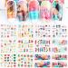 Summer Nail Art Stickers - Colorful Fruits & Landscapes Designs - 12 Sheets - Buy Online on GoSupps.com