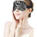 Buy Adjustable White & Black Leopard Print Sleep Mask for Women - Comfortable Eye Shades with Elastic Strap - International Shipping Available - Buy Online on GoSupps.com