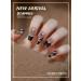 24Pcs/Set Press On Nails Long Black French Bow False Nails Acrylic Fake Nails Full Cover Nails Tips Artificial Finger Manicure Press on nails for Women and Girls - Buy Online on GoSupps.com