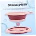 COLLBATH Folding Foot Basin Wash Basin Folding Basin Basin Portable Folding Basin Outdoor Water Basin Travel Folding Basin Washing Basin Washbasin 33X31X10CM Pink - Buy Online on GoSupps.com