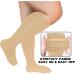 3 Pack Plus Size Compression Socks 20-30 mmHg Extra Wide Calf for Men and Women - Nude - 2XL - Buy Online on GoSupps.com