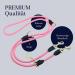Buy Velvetier Adjustable Dog Leash - 2m Neon Pink Paracord for Large & Medium Dogs | Durable Nylon with 2 Carabiners - Buy Online on GoSupps.com