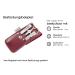 REMOS Red Genuine Leather Nail Case Empty Storage for 3 Nail Instruments | International Shipping - Buy Online on GoSupps.com