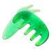 Fomiyes 3 sets of massage clerk scraping of scalp combat trigger point hot massage Schafababel Gua massage plate massage comb Care Massage board tool jade kamm scratch kamm beeswax 12x4cmx3pcs greenx3stk