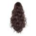 12 Wavy Ponytail Hairpiece with Clip - Synthetic Messy High Ponytail in Dark Brown | Perfect for Quick Style - Buy Online on GoSupps.com