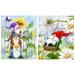 FQOVKYN 2Pack Diamond Painting Kits for Adults Full Drill Gnomes Kissing Flowers Diamond Painting Kits DIY 5D Garden Diamond Painting Sunflowers Butterfly Diamond Art Kits for Home Decor 12X16Inch