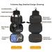 Hanging Toiletry Bag Waterproof Jiemei Travel Wash Bag for Men & Women with 4 Compartments Foldable Compact Size Super Durable Fabric Black M - Buy Online on GoSupps.com