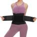 SIHOHAN Tummy Control Belt Fitness Belt Adjustable Waist Trimmer Belt Fitness Belt Slimming Waist Trainer Waist Shaper Abdominal Belt for Men and Women (Black/Pink/Purple S-XXL) Black L