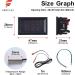 Buy FBBULES Dual Display LED Thermometer with Waterproof Probes | DC4-28V Sensor for Aquarium Fish Pool & Fridge - Red & Blue 48x29x2mm - Buy Online on GoSupps.com