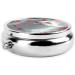 Blue Eyes Cat Portable Metal Pill Box | Round Mini 3-Compartment | Travel-Friendly Hinged Fastening Design | Ideal for Small Pills - Buy Online on GoSupps.com